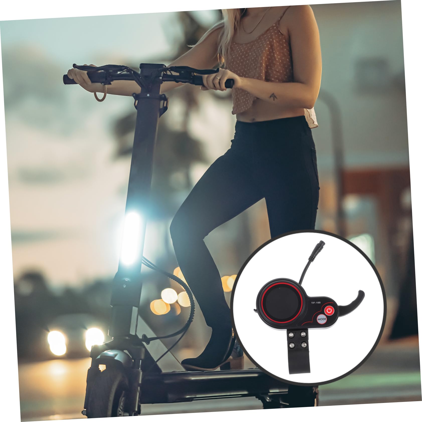 Display Per Monopattino Elettrico Compatibile Pannello Strumenti in Plastica Durevole Schermo Intuitivo e Facile Da Installare Accessorio Nero Per Scooter Elettrico