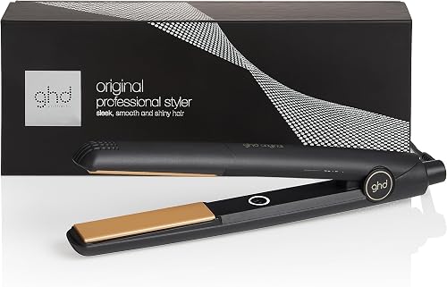 ghd Original, Piastra Capelli Professionale con Tecnologia in Ceramica Single Zone per lo Styling Quotidiano, Lamelle con Rivestimento Glossy per un Finish Luminoso, Cavo di 2.7 m