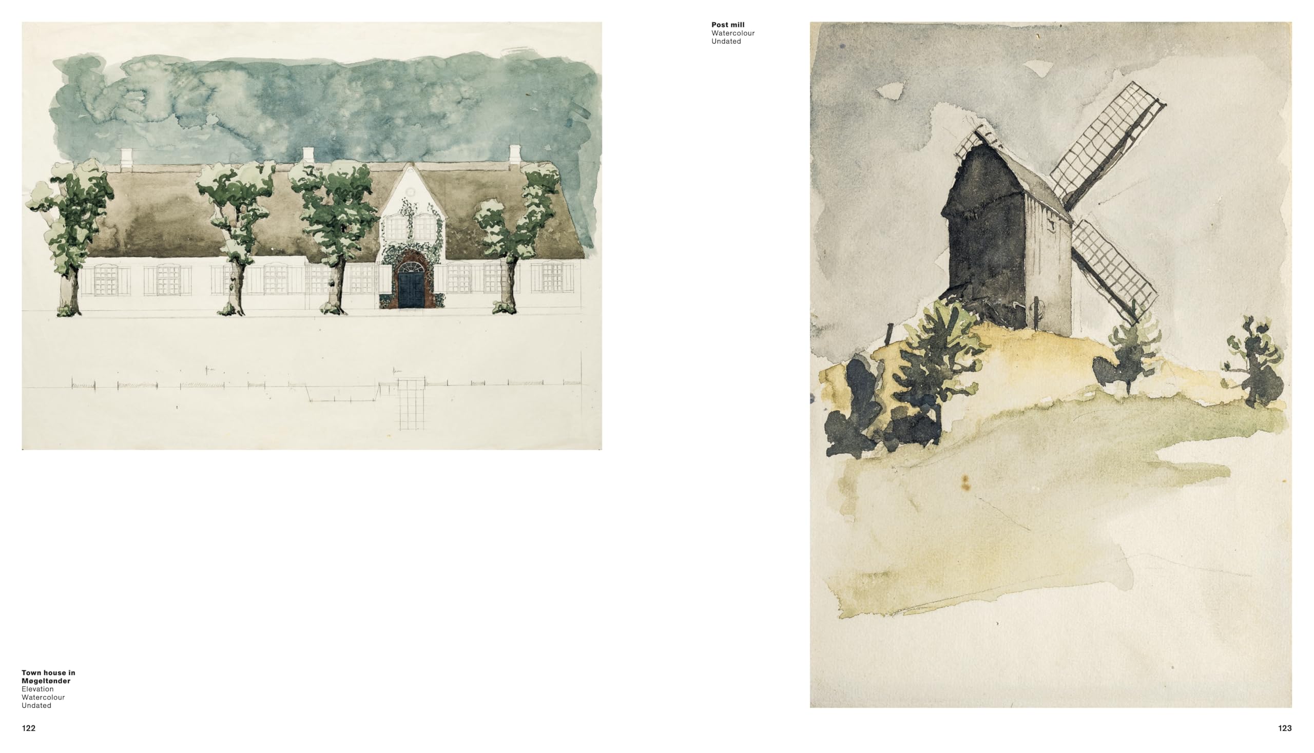 Watercolours by Hans J. Wegner: The artistic dimensions in his work
