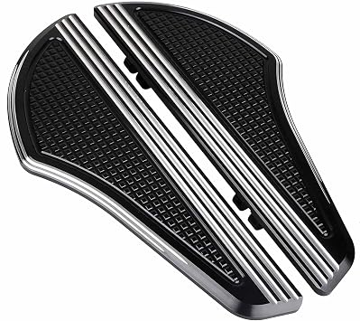 Motorcycle Defiance Driver Floorboards, Black, 1 Pair