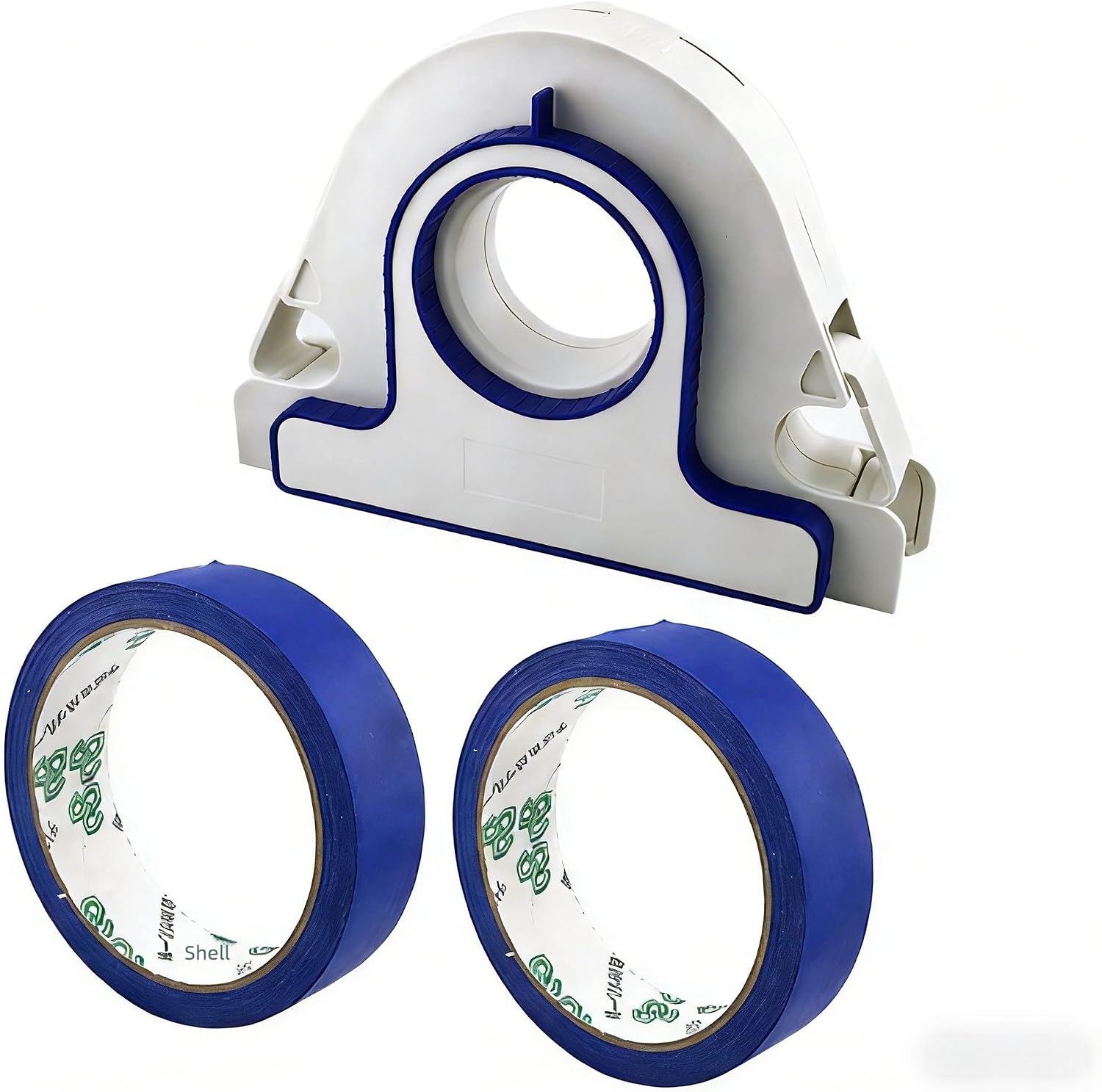 Painter Tape Applicator, Masking Paint Tape Dispenser for Trim Wall Floor, with 2 Roll Blue PainterTapes for Painting Trim