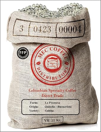 Unroasted Green Coffee Beans (2 lb) Colombian Specialty Grade (Geisha Variety)