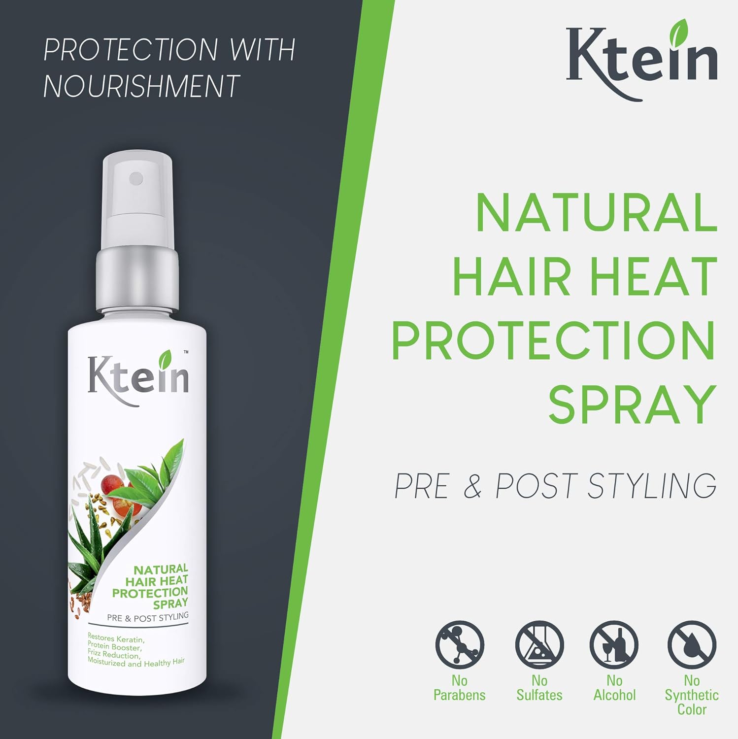 Ktein Natural Hair Heat Protection Spray 100ml