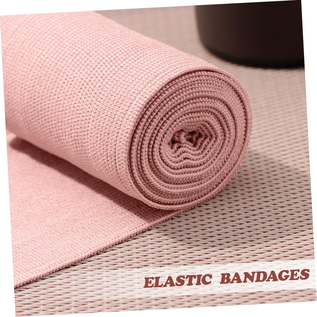 COLLBATH 4pcs Elastic Bandage Wrap Snatch Bandage Tape Roll White Large Wide Ace Bandage Protective Sports Injury Strap