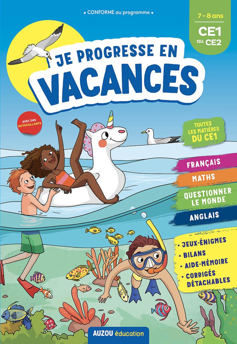 Je progresse en vacances CE1 au CE2 7-8 ans
