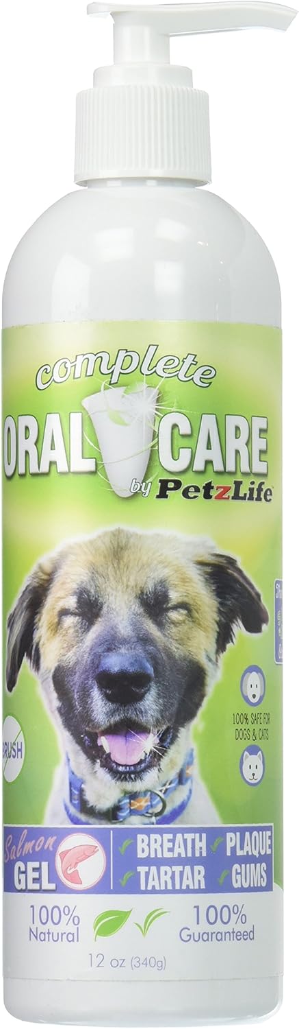 PetzLife Oral Care Salmon Oil Gel (12 oz) : Pet Dental Care Supplies : Pet Supplies