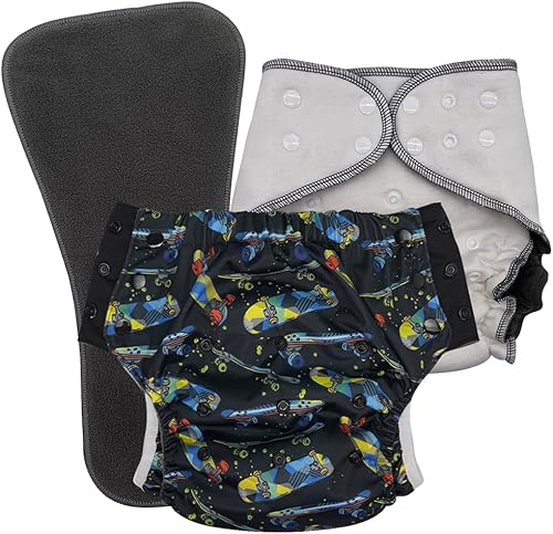 Miniatura 43 de Calzoncillos protectores para niños con necesidades especiales: juego de pañales de tela nocturna para incontinencia y enuresis de la cama, edad de