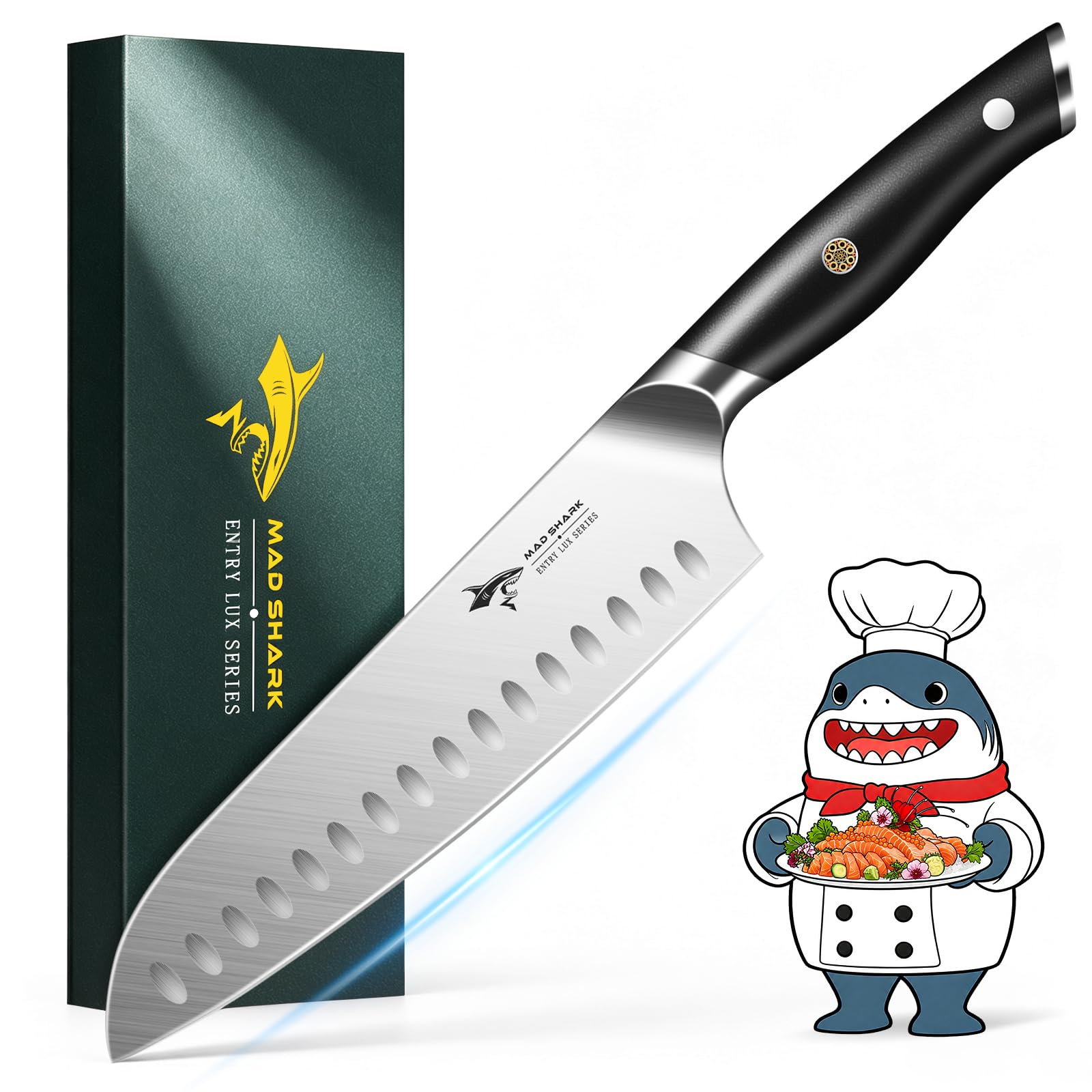MAD SHARK 8-Inch Chef Knife, Full Tang German High-Carbon Stainless Steel — Amazon image 7