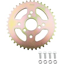 40T High Torque Rear Chain 3 Hole Sprocket Fit for Coleman Powersports B200R B200 B200RSV RT200 RB200 CT200U CT200UEX BT200X Etc, 40 Tooth Sprocket 40 41 420 Mini Bike Chain