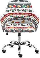 Vista 18 de Funda para sillón de invierno con diseño de muñeco de nieve, funda suave para silla de computadora, forro elástico para silla de escritorio, diseño