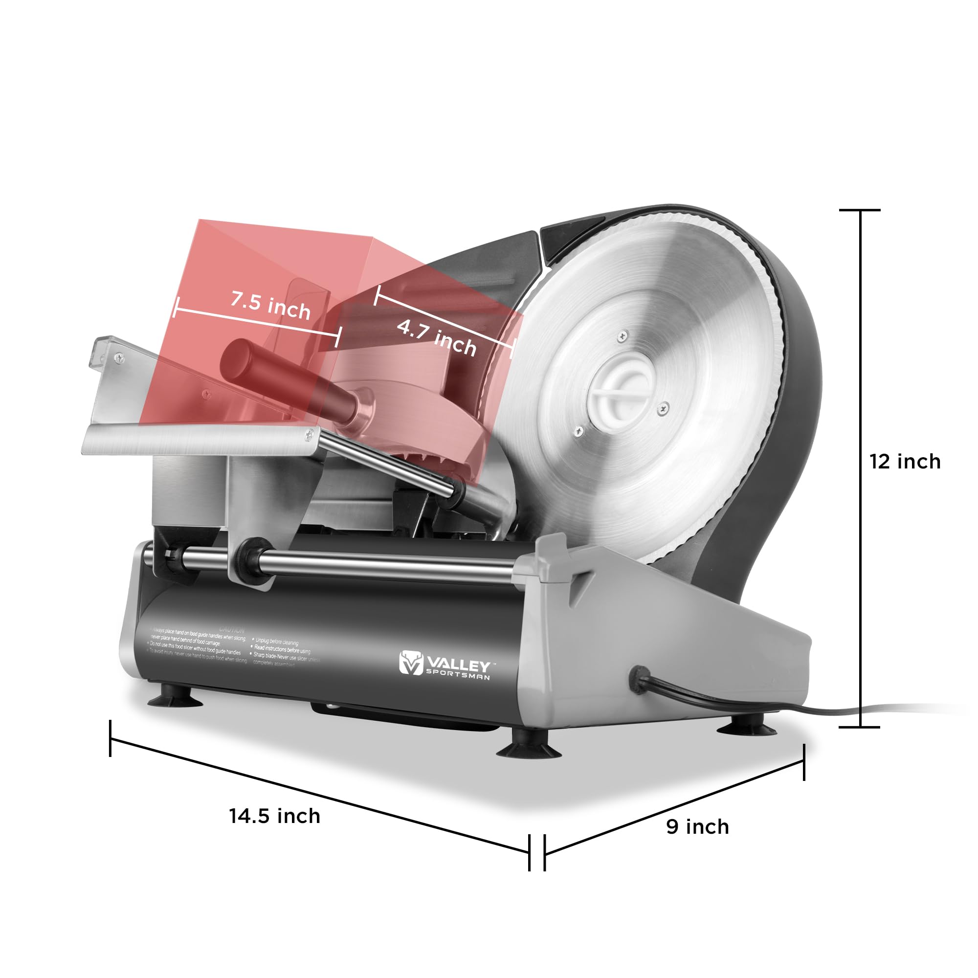 Amazon.com: Valley Sportsman Meat Slicer, Electric Deli Meat
