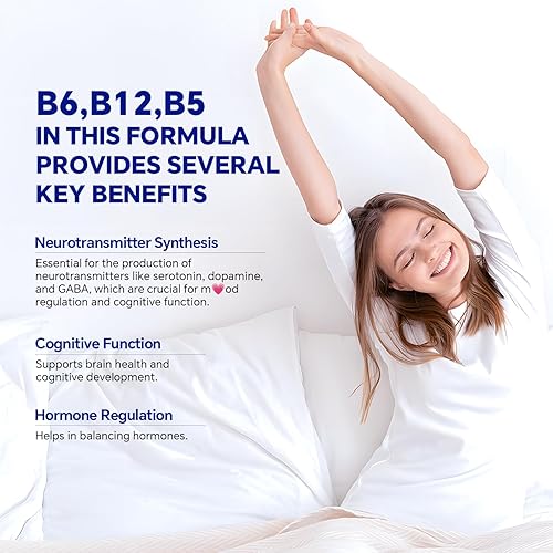 Miniatura 5 de Gomitas de suplemento GABA de 5 HTP sin melatonina para adultos y niños mayores de 12 años con L-teanina, glicinato de magnesio, L-triptófano,