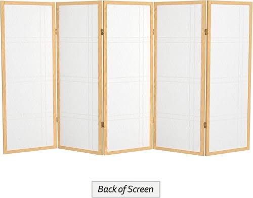 Miniatura 71 de Pantalla Shoji corta de doble cruz de 4 pies - Natural - 3 paneles Natural,Negro -,Honey,Rosewood,Nuez,Blanco,https://www.amazon.com/dp/undefined