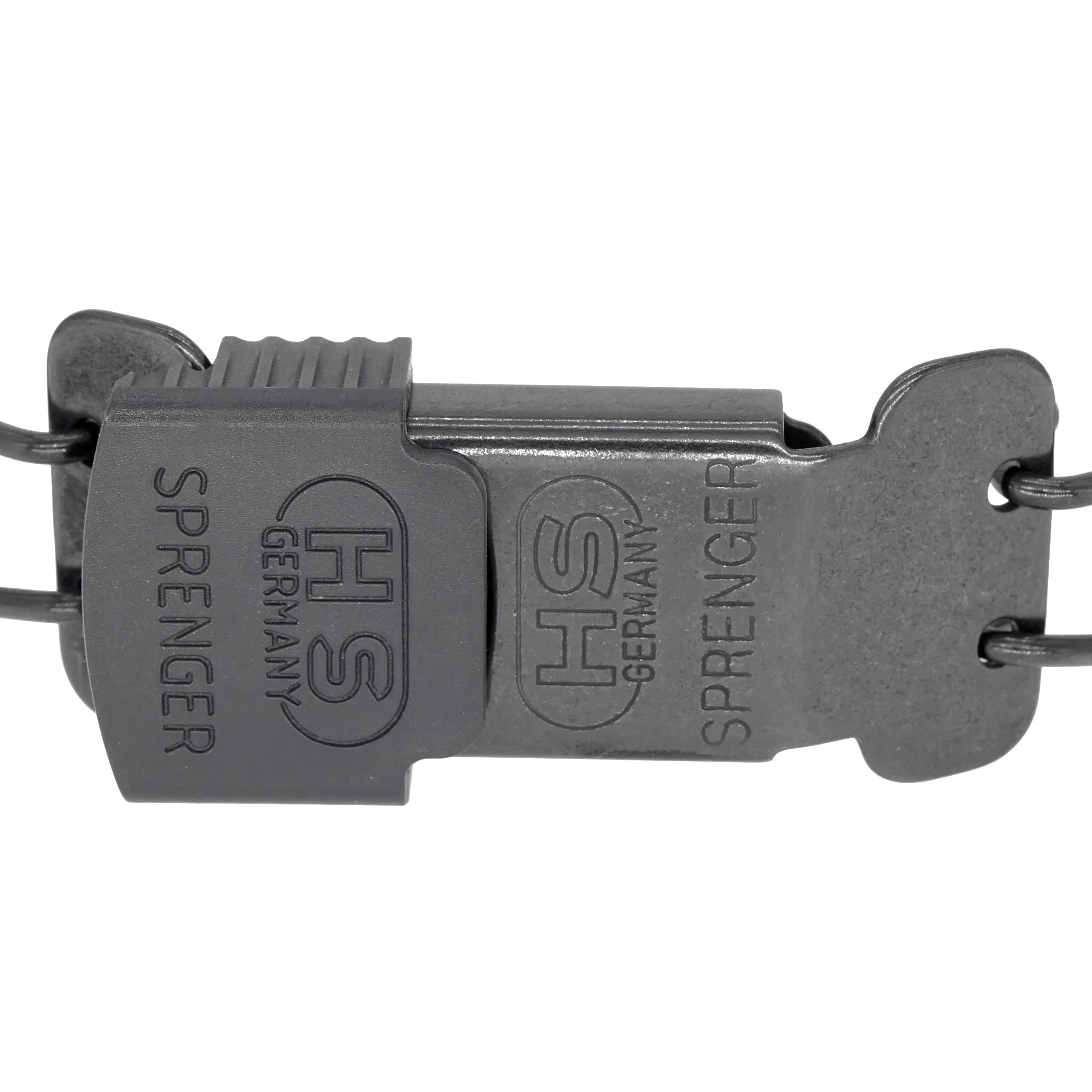 HS SPRENGER - zamknięcie ochronne ClickLock, obroża dla psa, czarny, syntetyczny, zamknięcie ochronne ClickLock