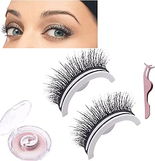 Banrlopu Eyelashes,Banrlopu Reusable Self Adhesive Eyelashes,Lash Buddy Self-Adhesive Eyelashes,Glazyboo Self Adhesive Eyelashes,Self-Adhesive Eyelashes Without Glue (Thick)