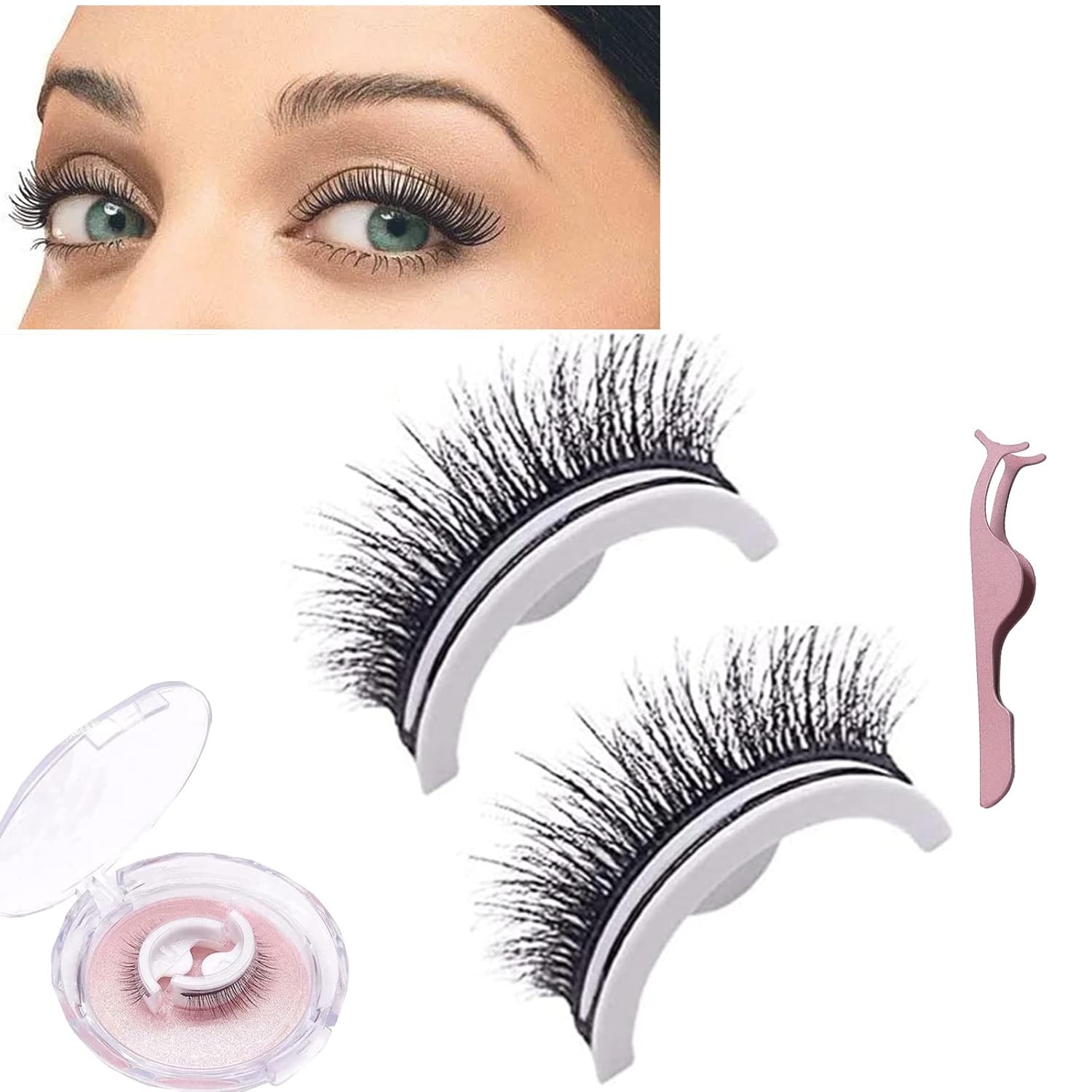 Eyelashes Eyelashes Adhesive,Waterproof Reusable Self