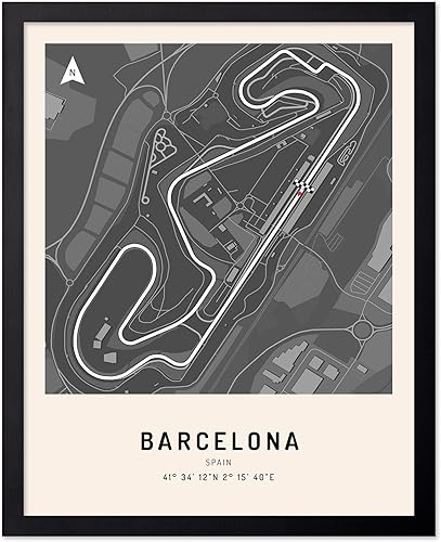 Miniatura 25 de Monem Art - Póster de Barcelona - Impresión de pista de carreras - Arte de España - Arte de pista de carreras de Barcelona - Arte de carreras de