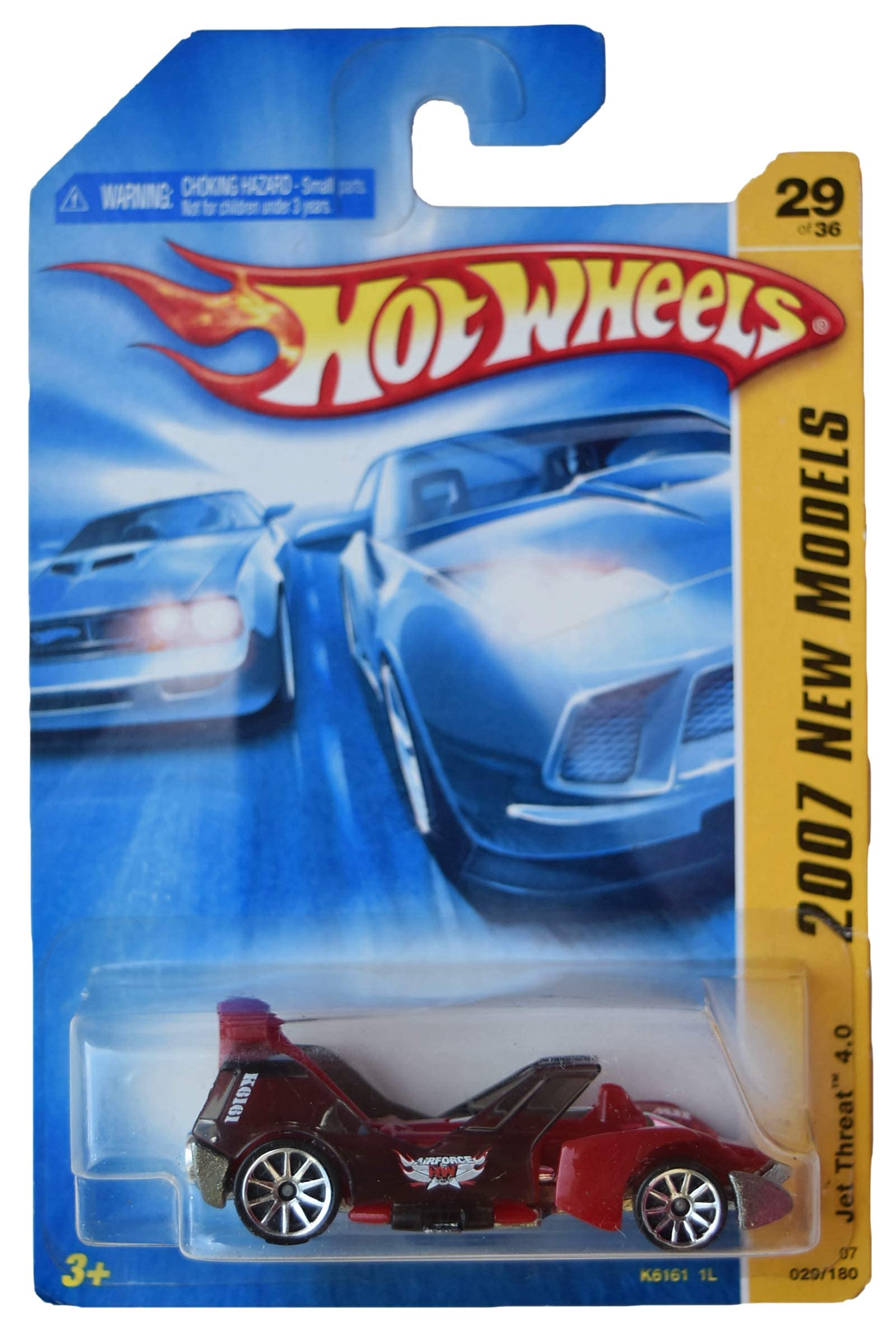 Hot Wheels Jet Threat 4.0, [red Body/Smoke Wings] 29/180 2007 New Models 29/36