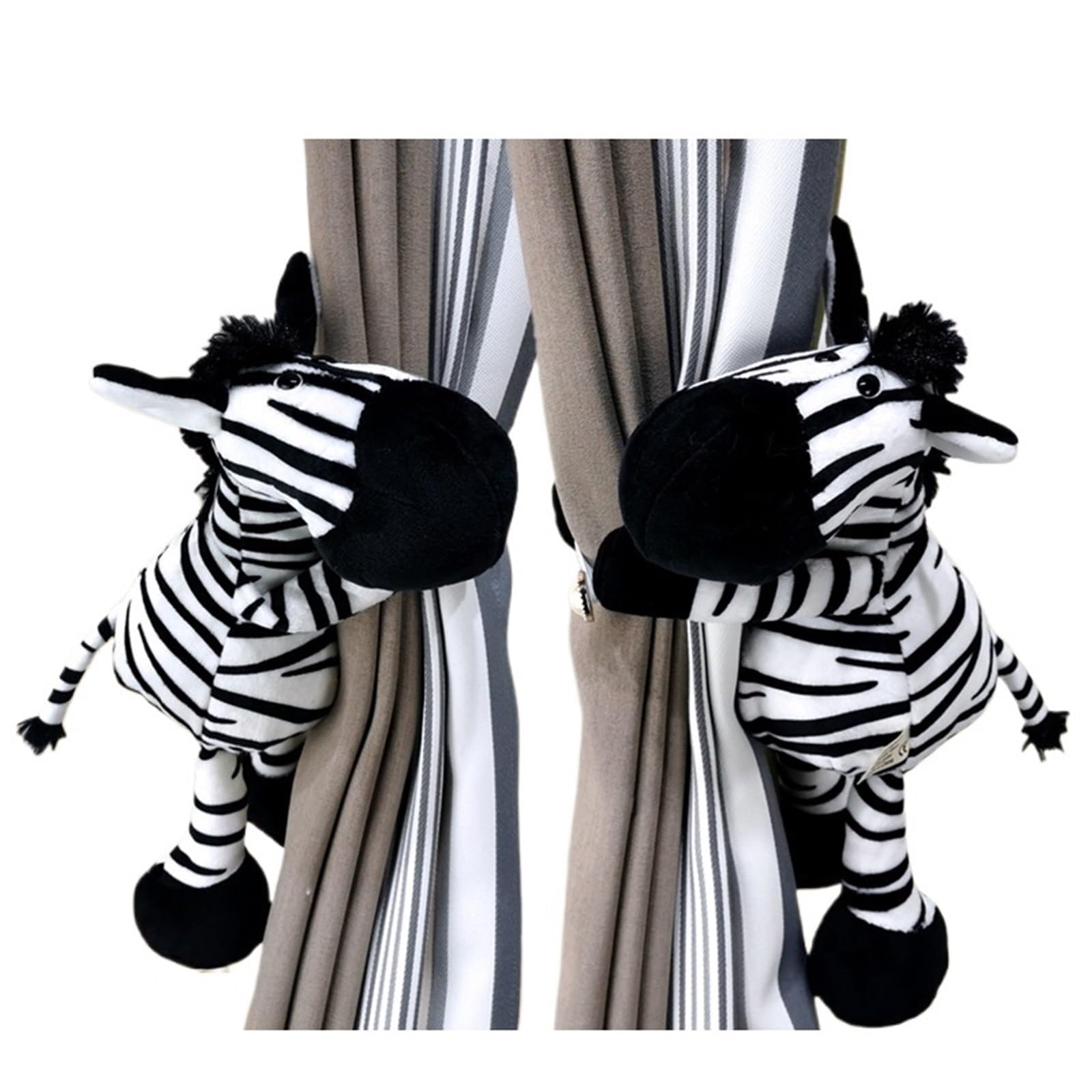 Porte-Embrasse for Rideau, 2 pièces, Animaux de la forêt Jungle, Crochets, Accessoires décoration Salle, Sangles retenue pour la Maison et Le Bureau(Color-7)