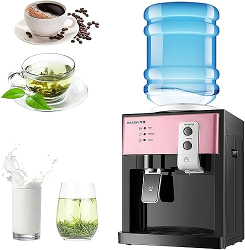 Miniatura 9 de Dispensador de enfriador de agua de carga superior – Dispensador eléctrico de escritorio caliente y frío, 3 ajustes de temperatura hirviendo agua