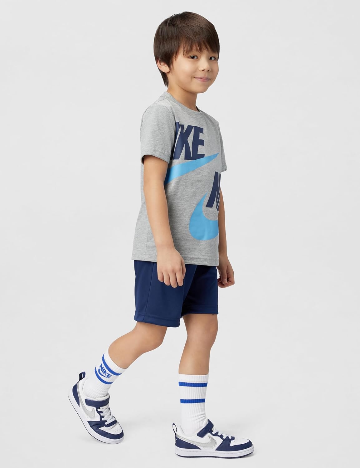 Nike Boys' Sportswear Wrap T-Shirt and Shorts 2-Piece Outfit Set