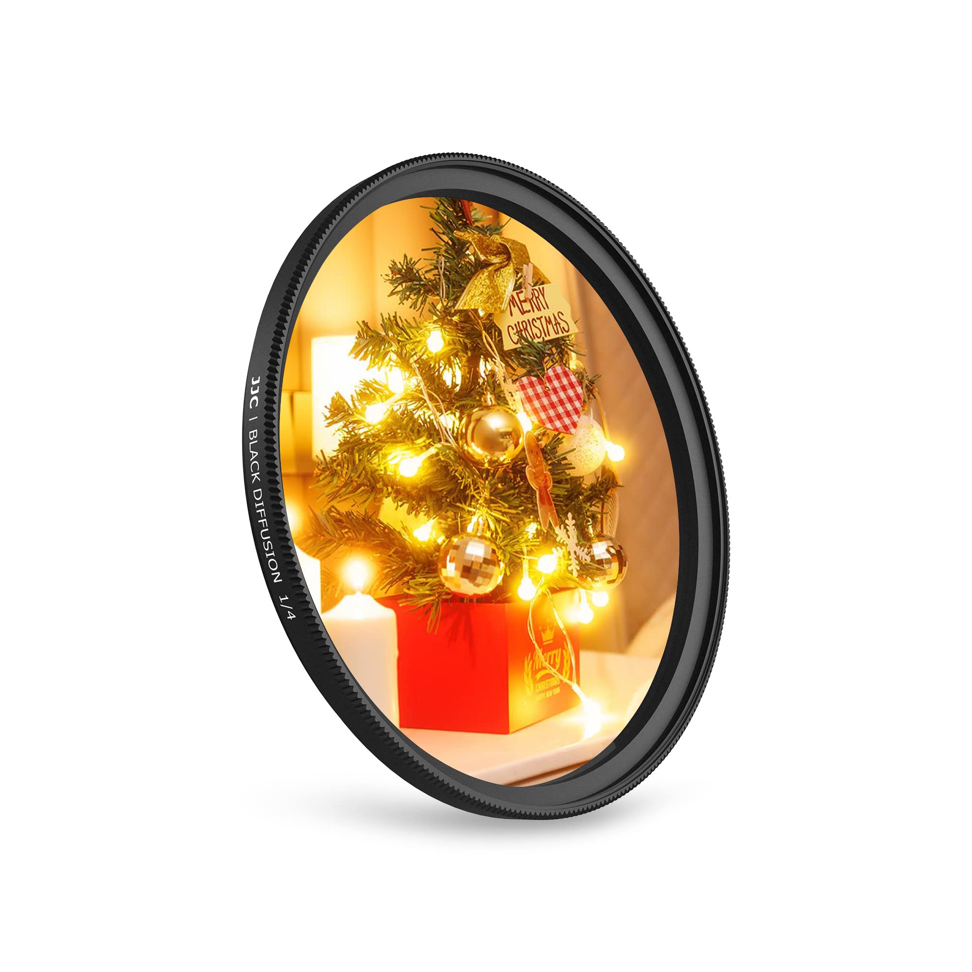 Filtre De Diffusion Noir 1/4 55 Mm JJC - Effet Cinématique Doux Pour Portrait, Vidéo Et Photo D'ambiance