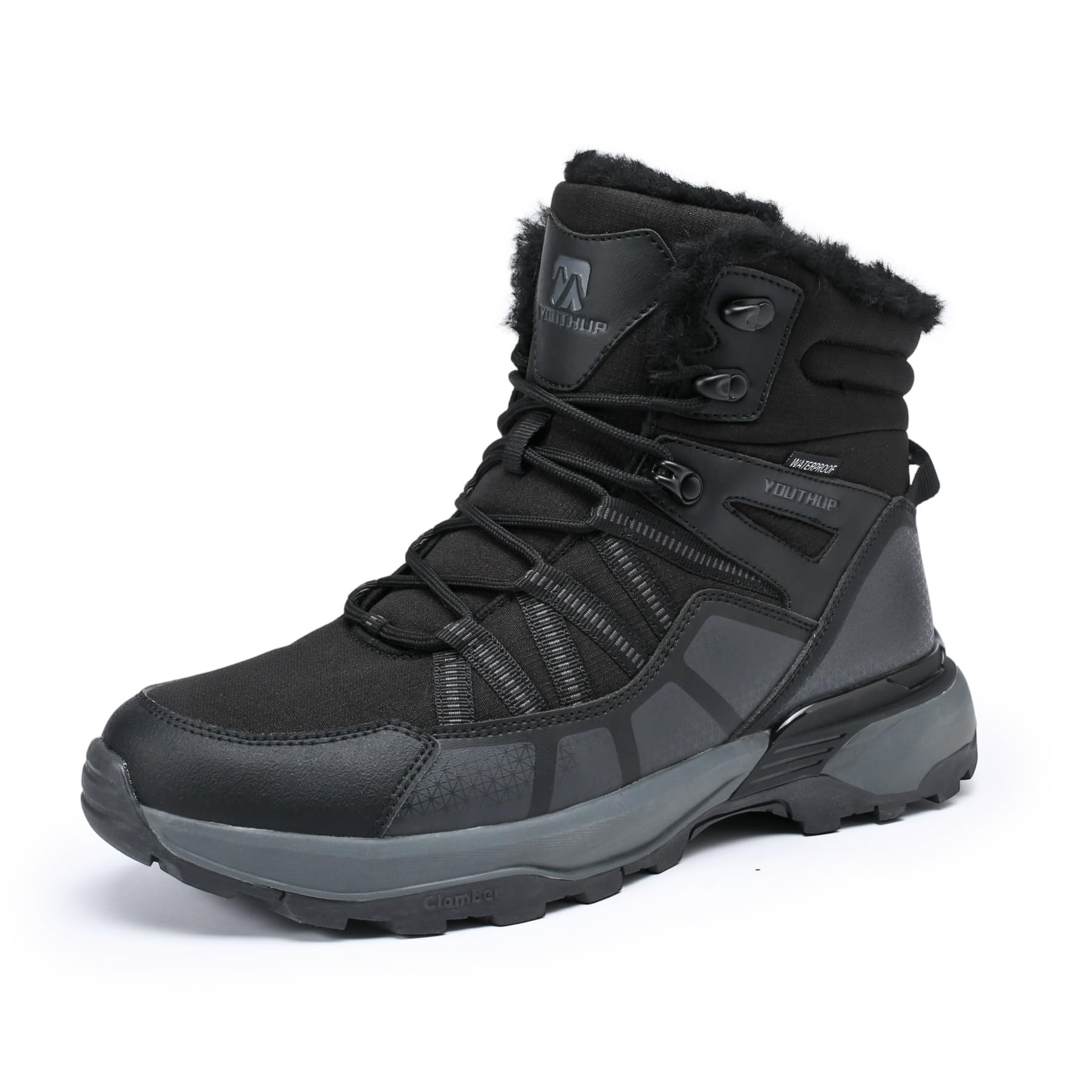 YOUTHUP bottes neige homme Antidérapantes bottes randonnée hiver