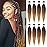 Beyond Beauty Braiding Hair pre stretched, Braids Synthetic Fiber Ombre Yaki Texture, Natural Easy Twist Braids Crochet Hair Hot Water Setting hair extensions