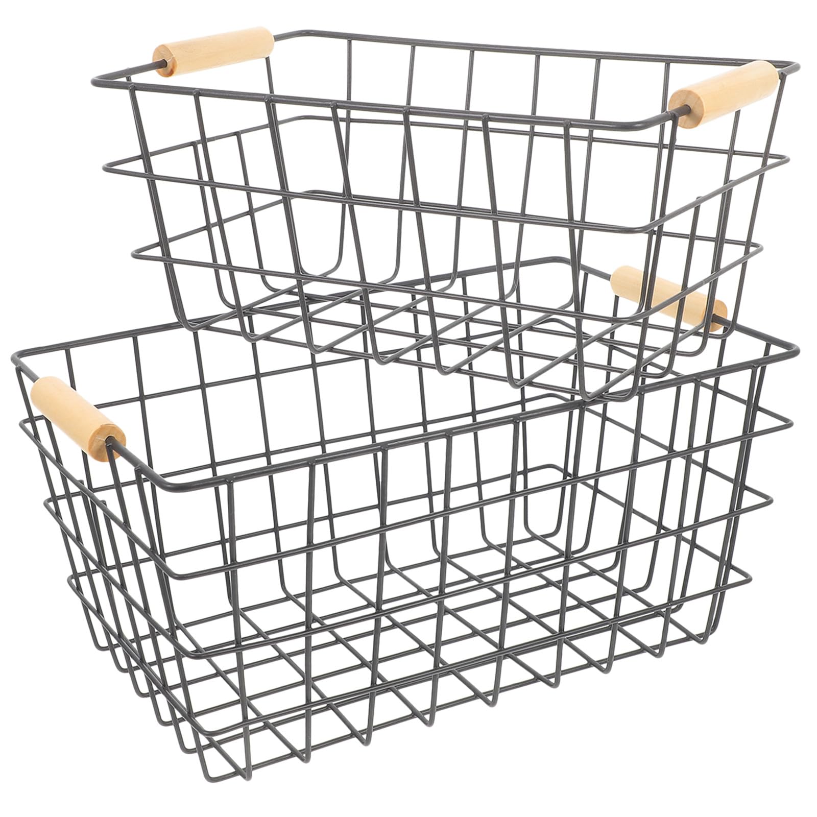 Panier en fer argenté pour en finir avec le désordre des jouets