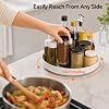 CTIME 2-Pack Lazy Susan para refrigerador, especiero blanco de 11.8" | Giratorio 360°, base antideslizante, borde elevado de 2 pulgadas, para cocina, despensa y refrigerador 3
