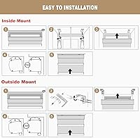 Vista 6 de Changshade Persiana enrollable personalizada sin cables, persianas de oscurecimiento de habitación con cenefa de cassette, control de luz