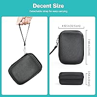 Vista 4 de ProCase Estuche de transporte para nebulizador portátil, máquina nebulizadora de mano para adultos y niños, bolsa de almacenamiento rígida