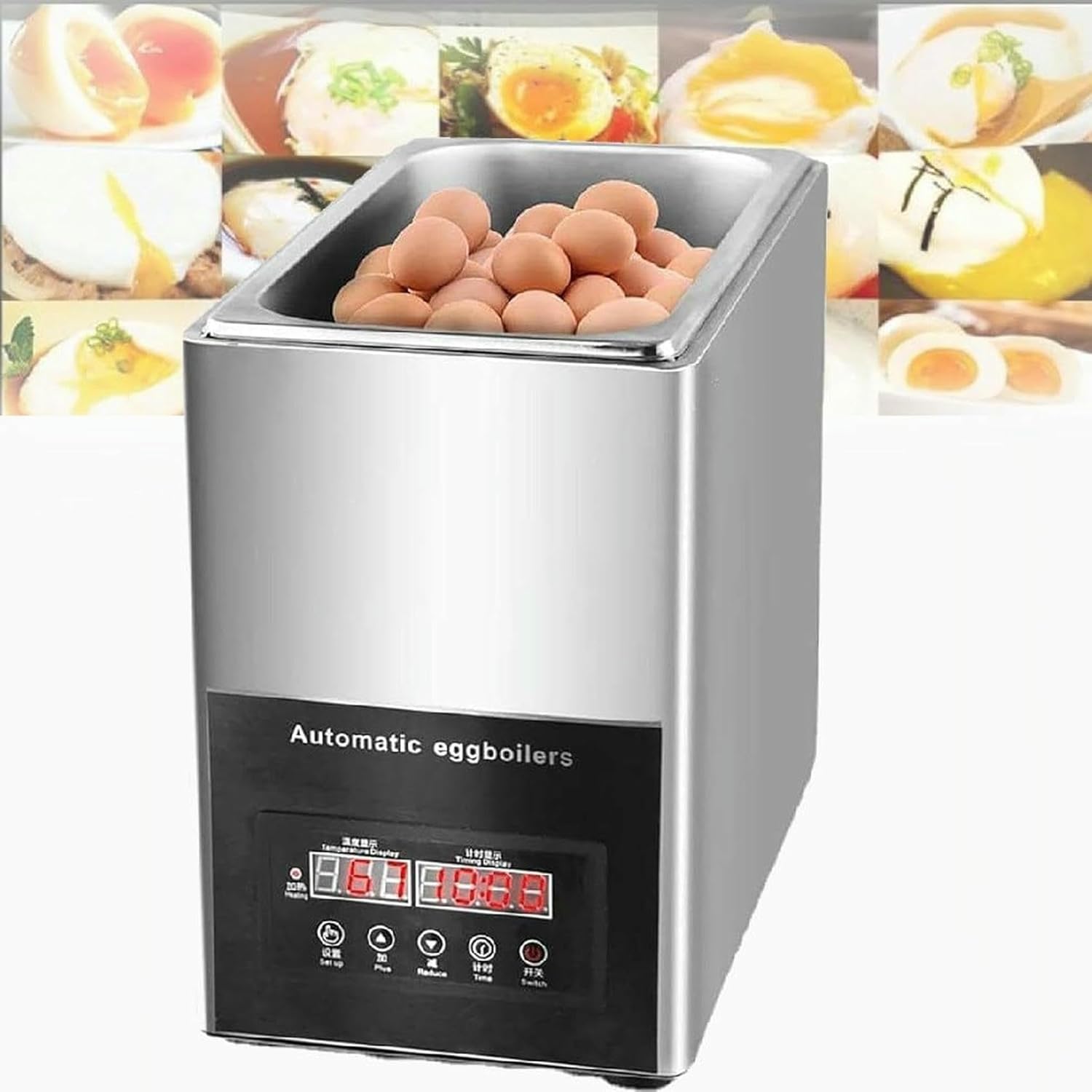 Commercial Intelligent Egg Cooking Machine, 9 L Egg Kettle, Electric Egg Kettle For Restaurant, Large Capacity For 50 Eggs, For Homemade Cuisine ~/