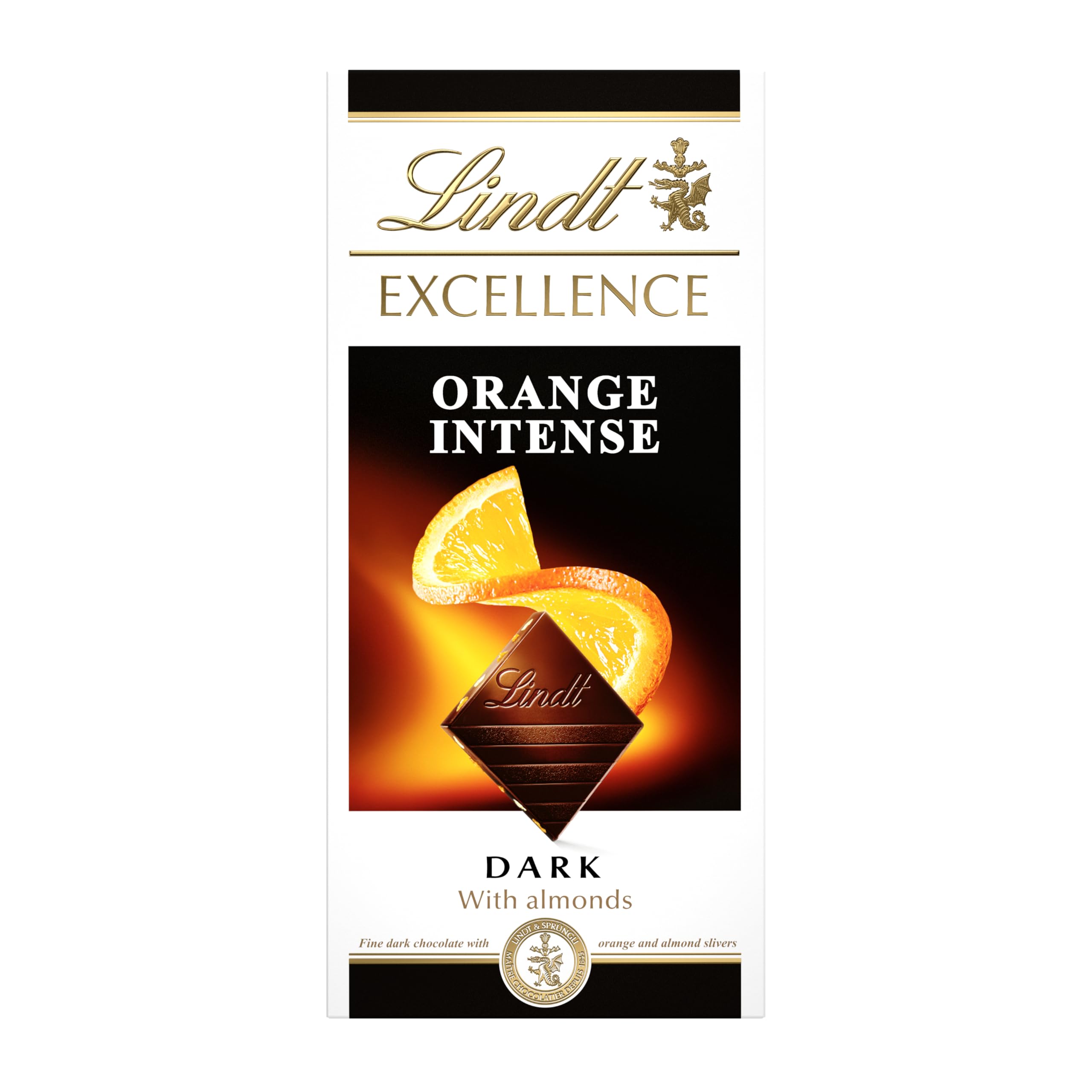 Linz Excellence Orange Almond, 3.5 oz (100 g)