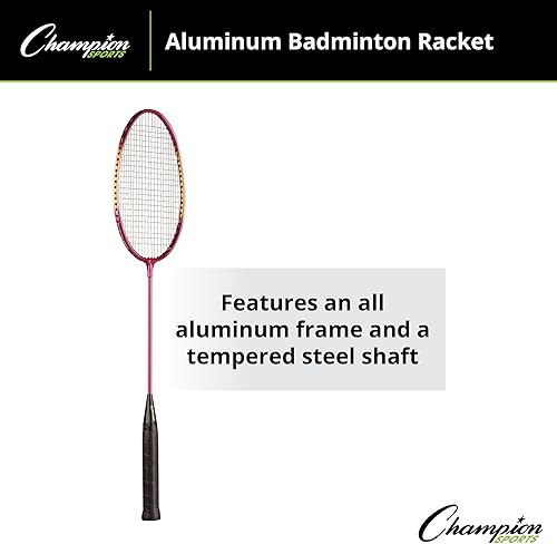 Miniatura 4 de Champion SportsChampion Sports Aluminum Double Shaft Badminton Racket
