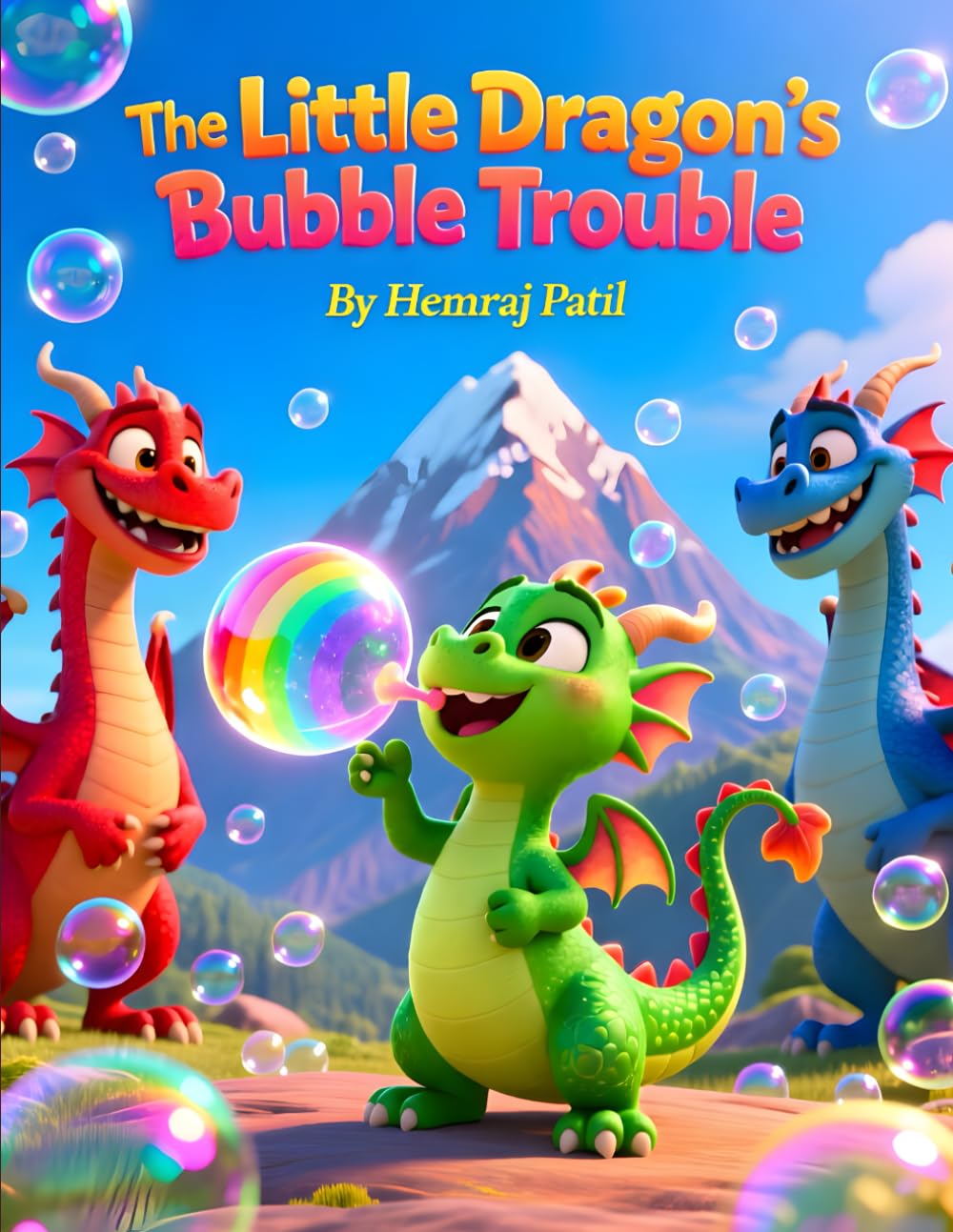The Little Dragon’s Bubble Trouble: A Funny Rhyming Story About Being Yourself (For Ages 3-5)