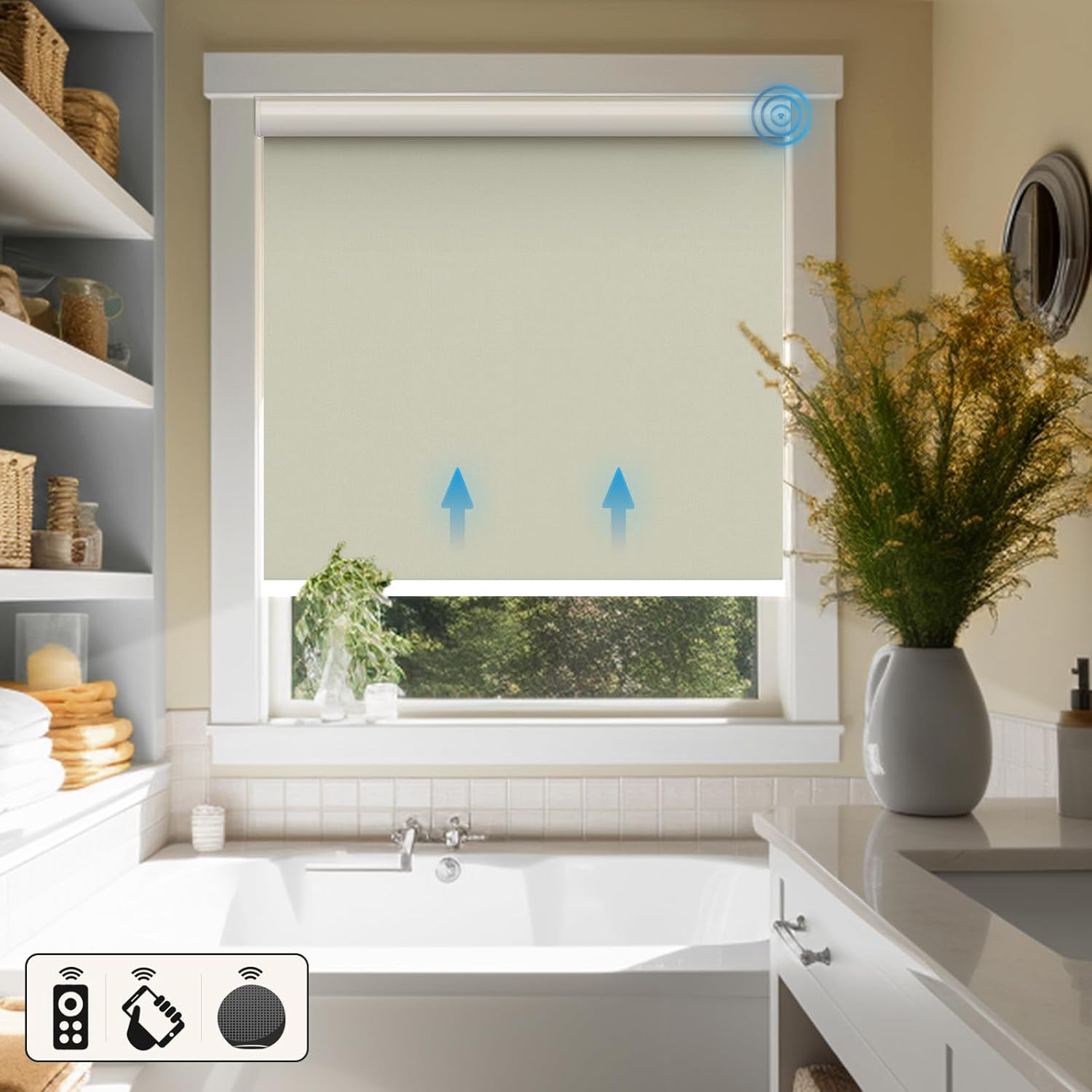 Motorized Blind with Remote Motorized Window Shade Work