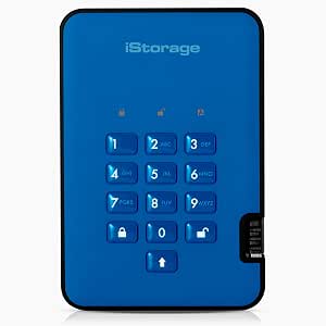 iStorage diskAshur2 SSD 1TB Blue