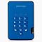 iStorage diskAshur2 HDD 5TB Blue - Secure portable hard drive - Password protected - Dust & water resistant - Hardware Encryption