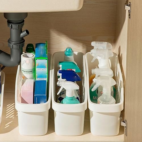 Miniatura 4 de Organizador para debajo del fregadero, organizador extraíble para debajo del fregadero, organizador de despensa, cesta de almacenamiento de