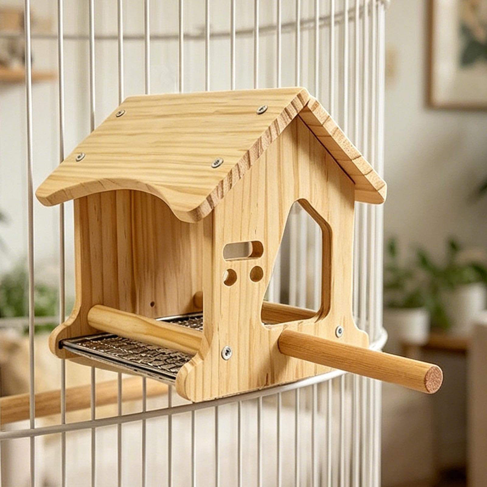 Maison À Oiseaux Nid De Reproduction En Bois Naturel