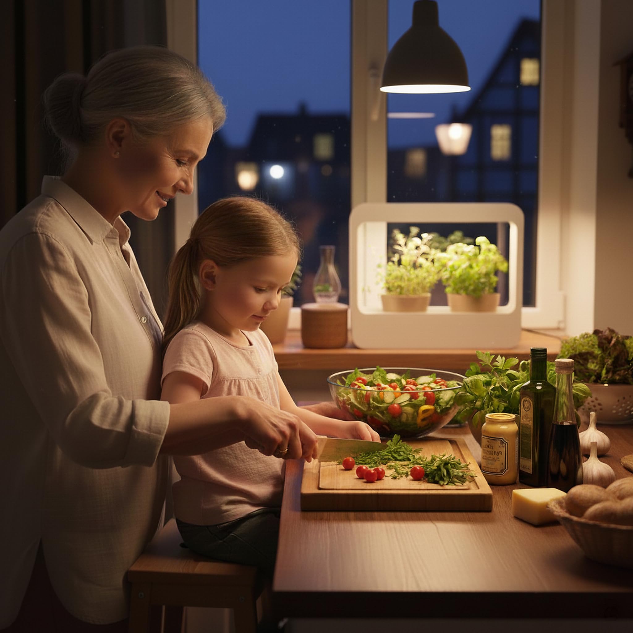 Romberg Homegarden Mini Serre d'intérieur avec éclairage LED Blanc 50,5 x 21 x 40 cm