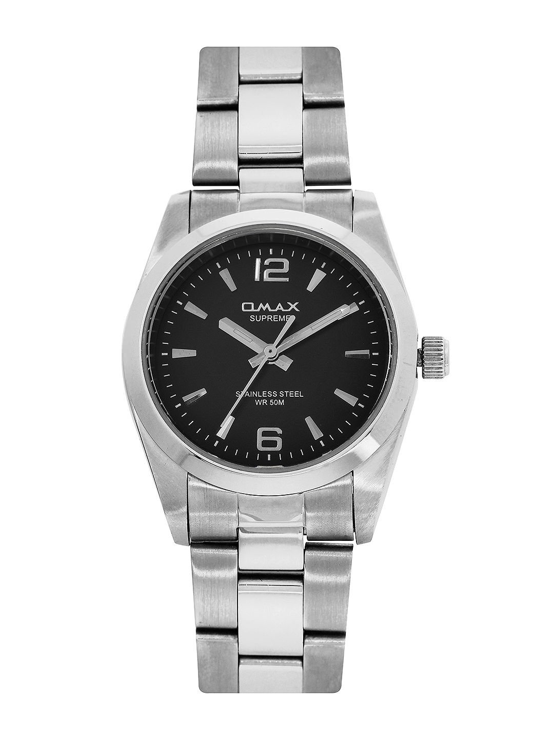 OMAX Analog Black Dial Silver Stainless Steel Bracelet Classic Watch for Women - LS139 (B00VURXTL4) Amazon Price History, Amazon Price Tracker