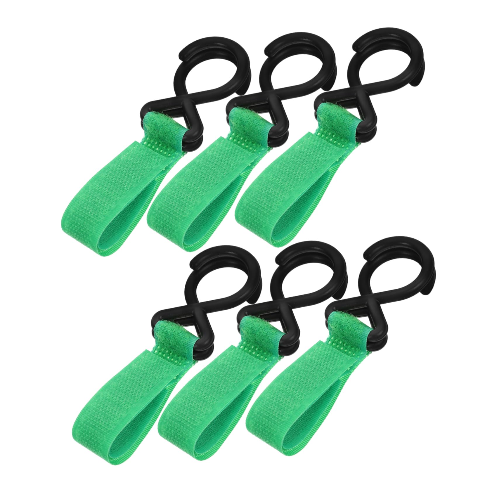 IWOWHERO 6pcs Universal Stroller Hooks Nylon Stroller Hooks for Hanging Bag Stroller Accessories Easy Install