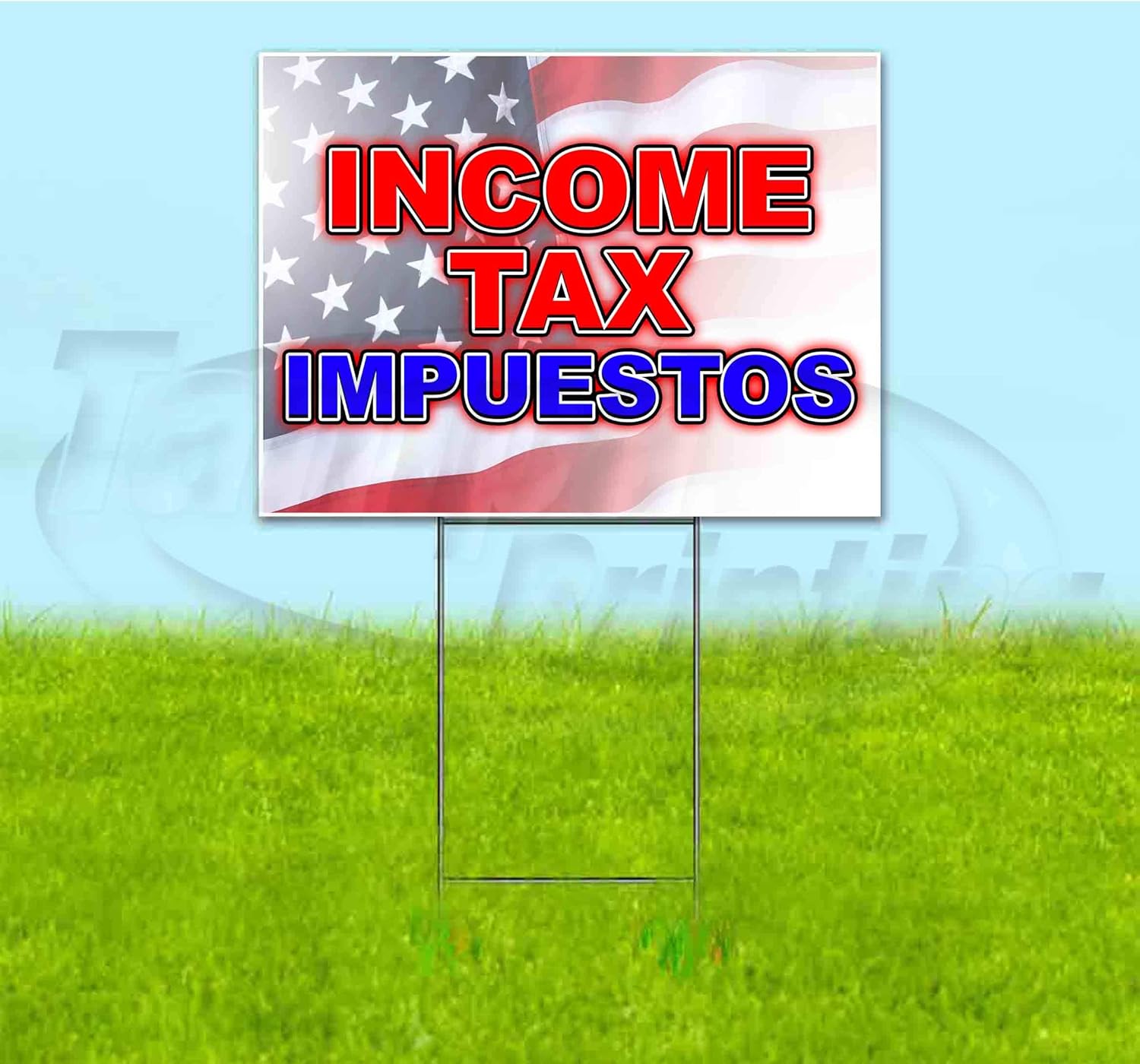 Tax Impuestos (18" X 24") Yard Sign, Quantity