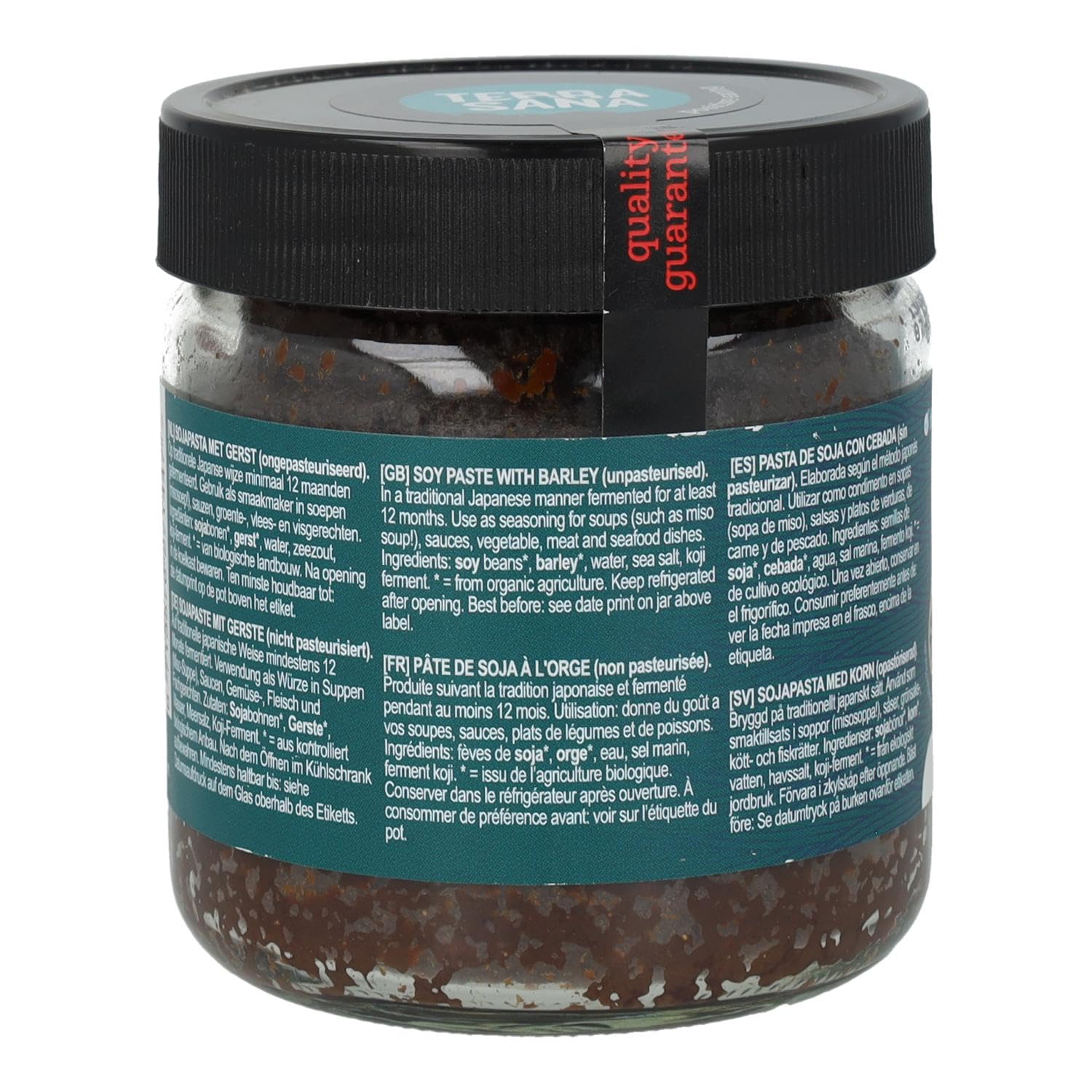 TERRASANA Mugi Miso Sin Pasteurizar Pasta De Soja Con Ceba, 450 g