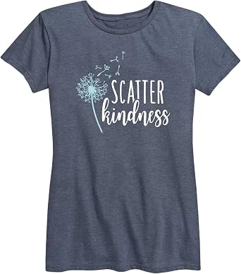 Instant Message - Scatter Kindness - Womens Short Sleeve Graphic T-Shirt