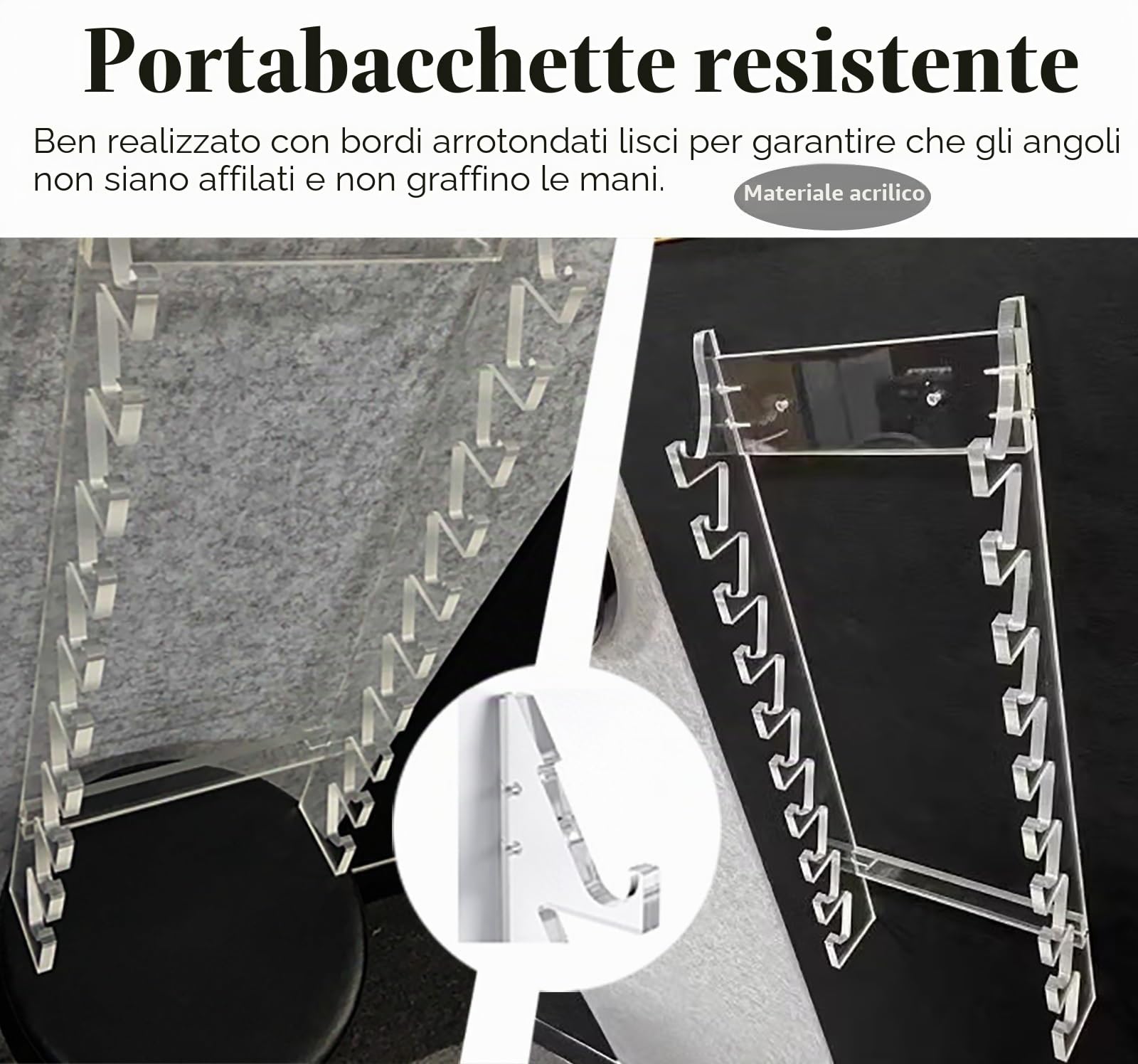 drumstick display holder Espositore per bacchette, supporto per bacchette da parete, accessori per la collezione di bacchette per batteria, bacchette per percussioni e bacchette per batteria