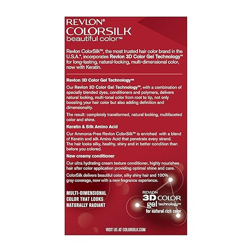 Miniatura 2 de Revlon ColorSilk Hermoso Color 41 Marrón Medio 1 unidad Paquete de 5