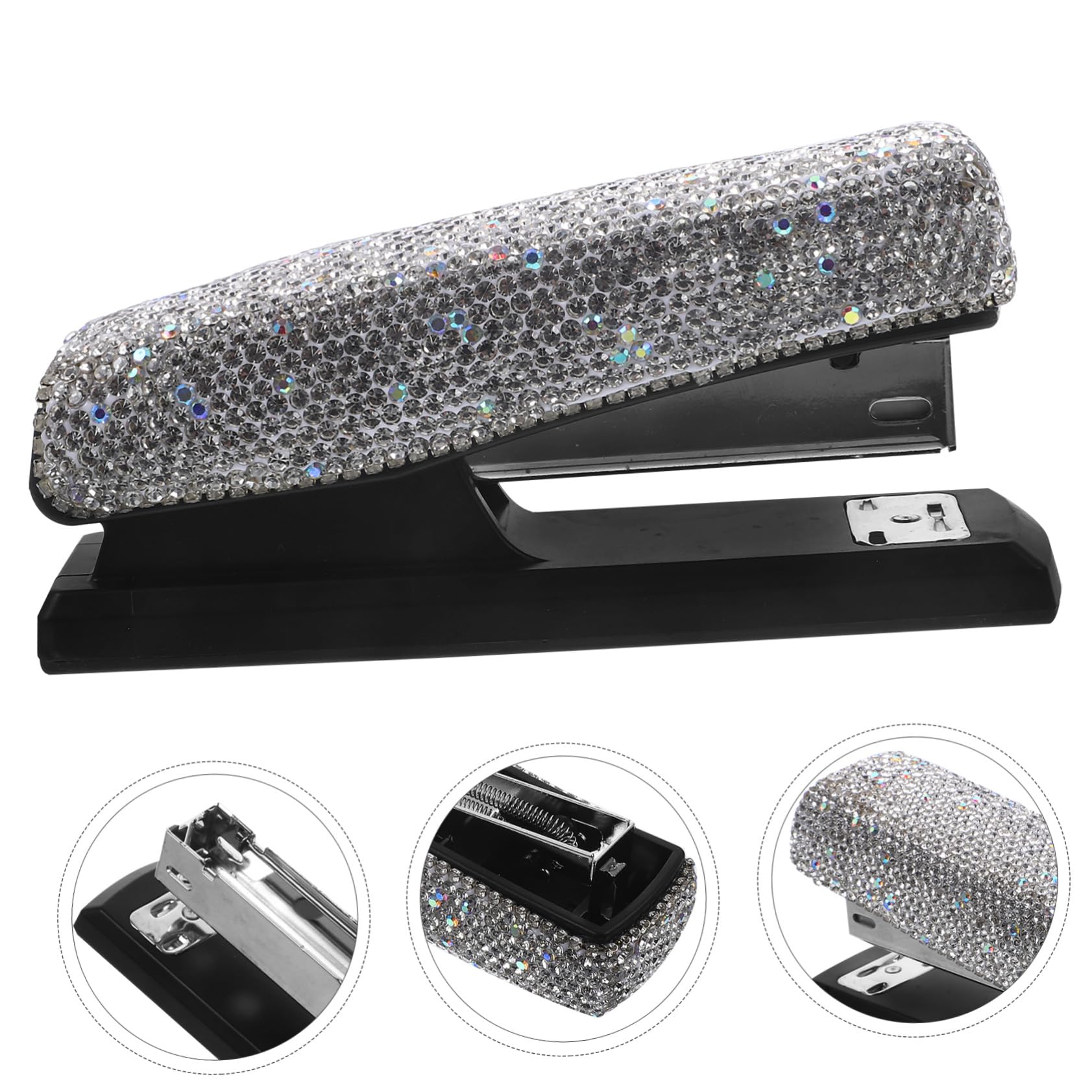 Operitacx 3 Set Di Spillatrice Portatile Per Auto Porta Lucidalabbra Penna Ventilatore Da Scrivania Regolabile Accessori Strumento Di Rimozione Punti Metallici Punti Metallici